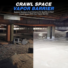 16mil White Crawl Space Vapor Barrier 16mil White Crawl Space Vapor Barrier