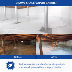 Crawl Space Vapor Barrier - 6 mil