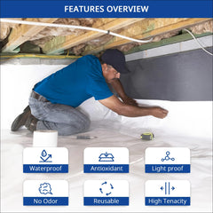 Crawl Space Vapor Barrier - 10 mil