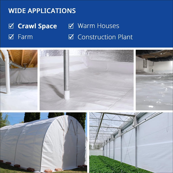 Crawl Space Vapor Barrier - 6 mil